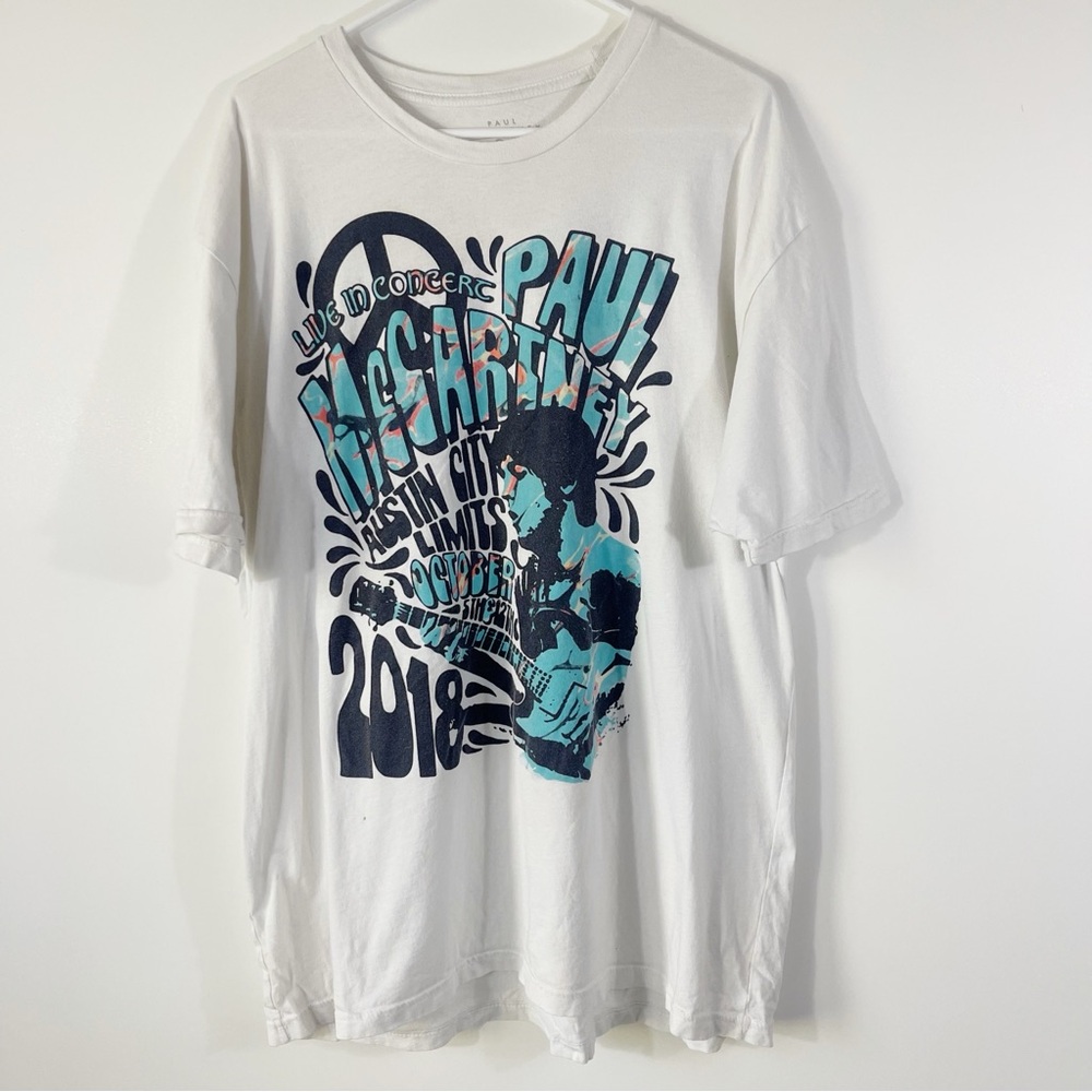 Paul McCartney Austin City Limits 2018 Concert T Shirt Size XXL